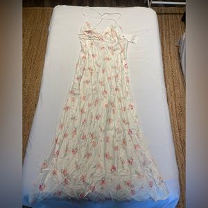 Zara Floral Slip MIDI Dress NWT